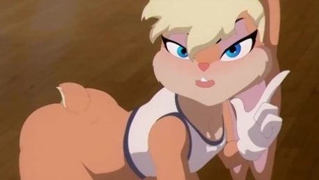 Lola Bunny DP fucked inon basketball court - Cartoon