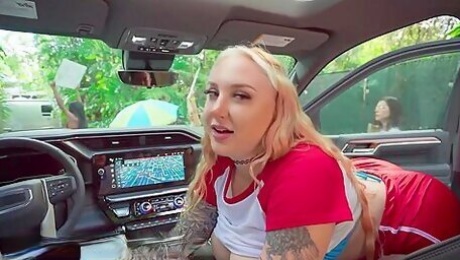 Jmac Cannot Resist Skylar Voxs Massive Tits Bouncing While Washing His Car