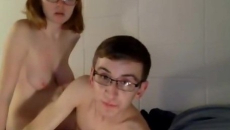 Very junior innocent couple having sex on