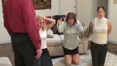 Master spanked 3 women