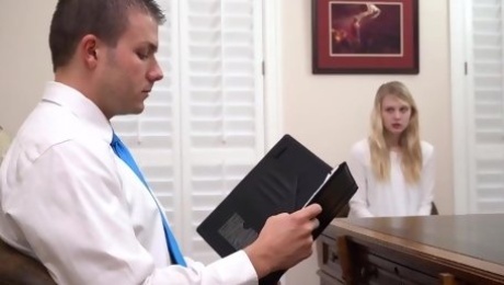 Mormon bishop punishes blonde