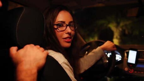 Casey Calvert is the Naughty Passenger in