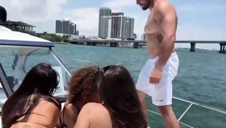 I Got a Big Yacht and Filled It with a Bunch of Bad Bitches and Took Them to the Open Sea to Fuck My Big Dick... Me Vs 4 Horny