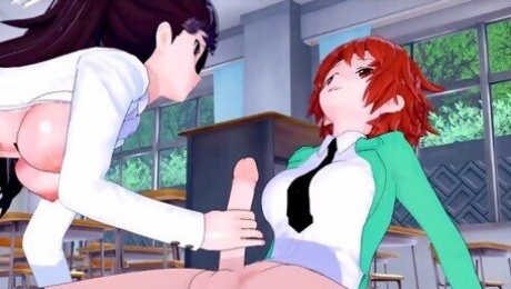 FUTA MAHOUKA KOUKOU NO RETTOUSEI CHIBA ERIKA X FUJIBAYASHI KYOUKO (3D HENTAI)