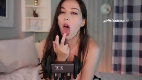 ASMR hot girlfriend tells you how she'd suck your cock JOI & DIRTY TALK