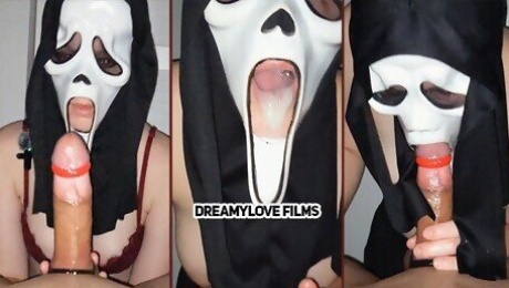 GhostFace Knows How To Eat Dick | MASSIVE ORAL CREAMPIE + DOUBLE HAND JOBS