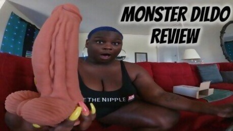 MONSTER DILDO REVIEW; IT STRETCHES MY PUSSY SO GOOD!