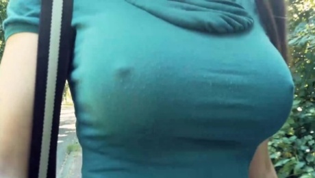 Boobwalk, Tight Blue Shirt