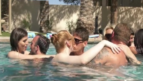 Pool Party Turns Into Wild Trans Orgy