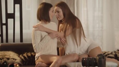 Amazing teens lesbian thrilling xxx movie