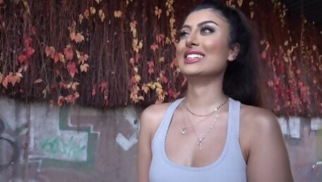 Gorgeous indian cougar Marina Maya takes my money for sex