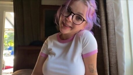 Nerd busty teen hot Point Of View sex