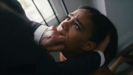 Scandalous interracial fucking session with Scarlit Scandal