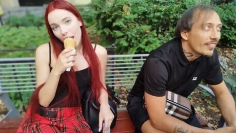 Easy-on-the-eyes Megan Murkovski's redhead action