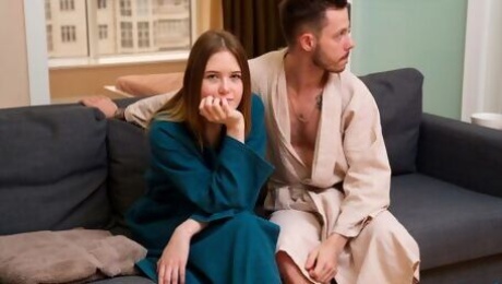 Cutesy Nika's big cock porn